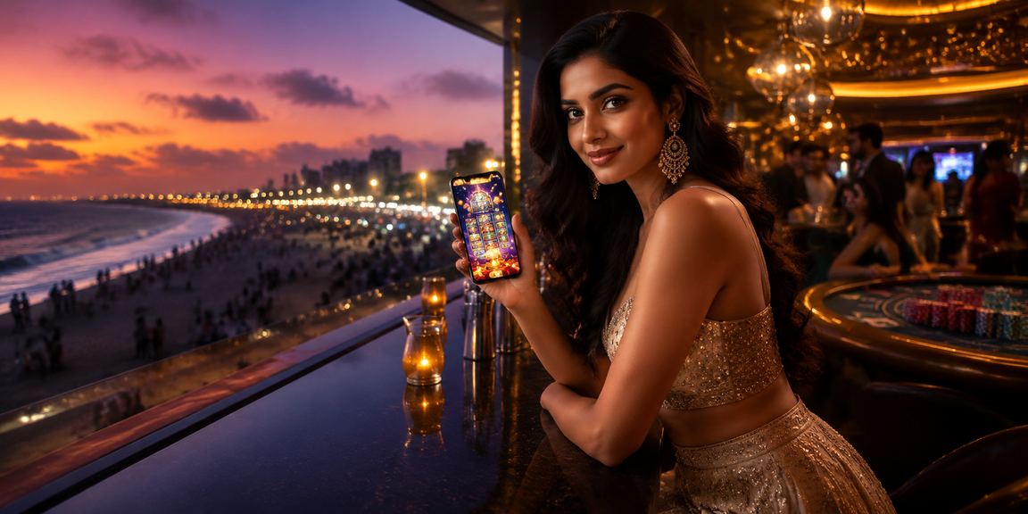 Chennai Marina Beach mobile live casino with Bollywood theme